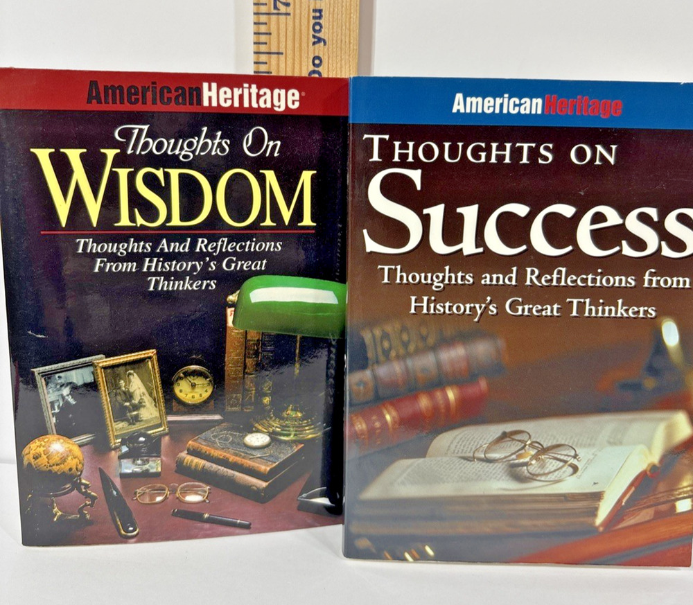 American Heritage BUNDLE LOT Thoughts on Wisdom AND Success VERY GOOD